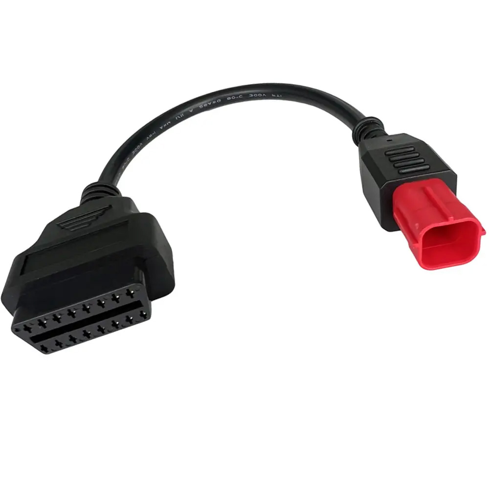 Euro5 (EuroV) OBD2 6 Pin Plug Adaptor Cable (OBD2 Reader) - Lonelec